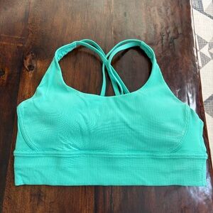 Lululemon Energy Longline Ribbed Bra, Size 14 Paradise Green